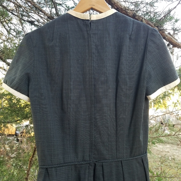 VTG 50's Handmade Dress Black Ringer Pinup - Picture 12 of 14